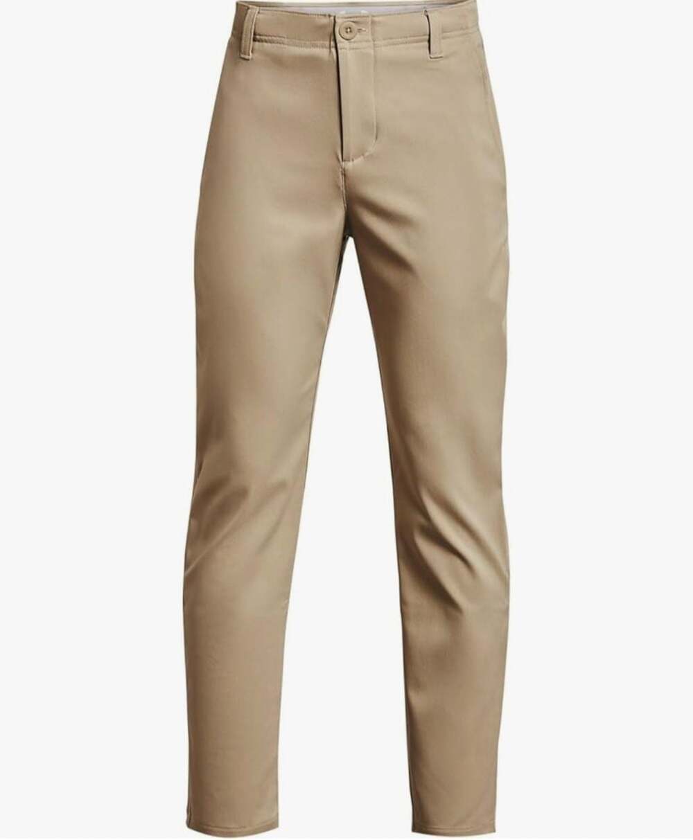 Under Armour Boys' Showdown Golf Pants Khaki,Youth Small